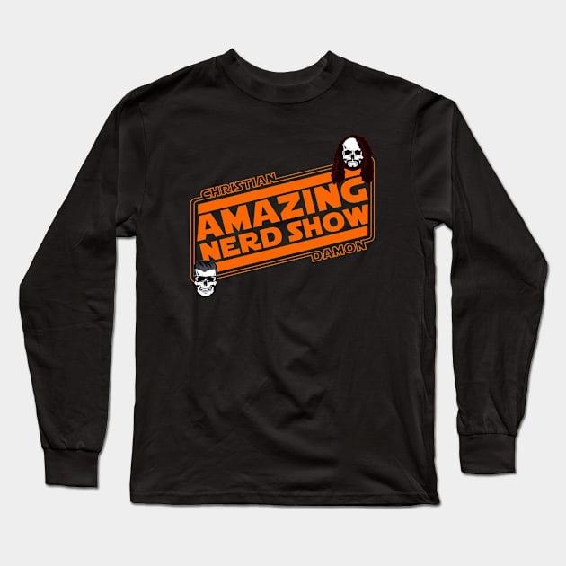 The Amazing Nerd Show Skull Logo Long Sleeve T-Shirt by The Amazing Nerd Show 